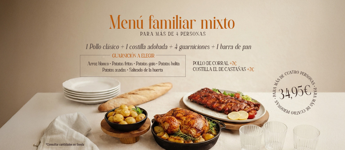 Men&uacute; Familiar Mixto