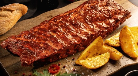 Men&uacute; Costilla Barbacoa Asada