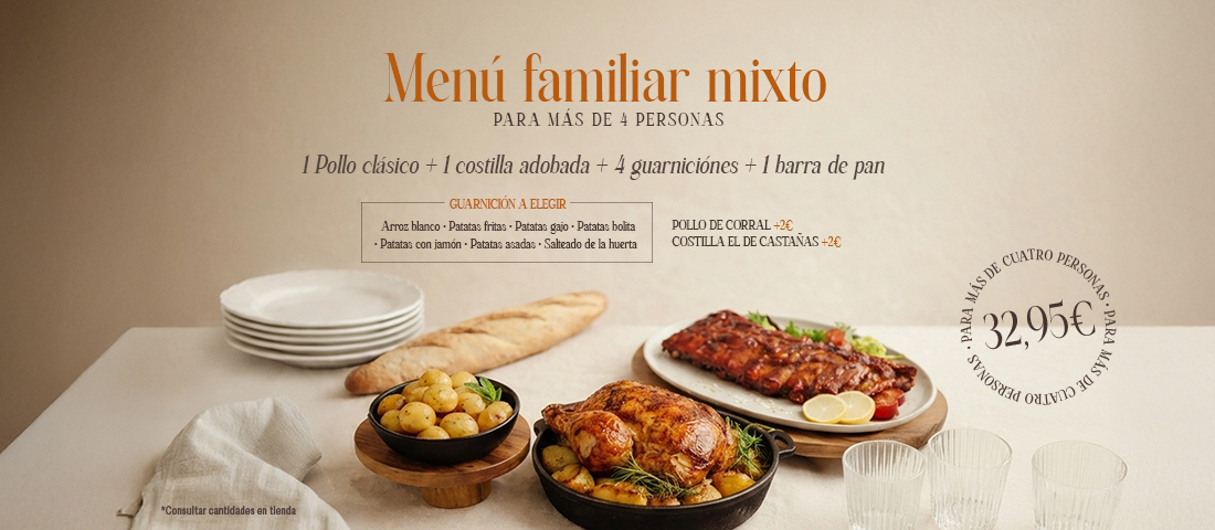Men&uacute; Familiar Mixto