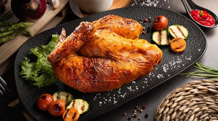 1/2  Pollo de Corral a la brasa