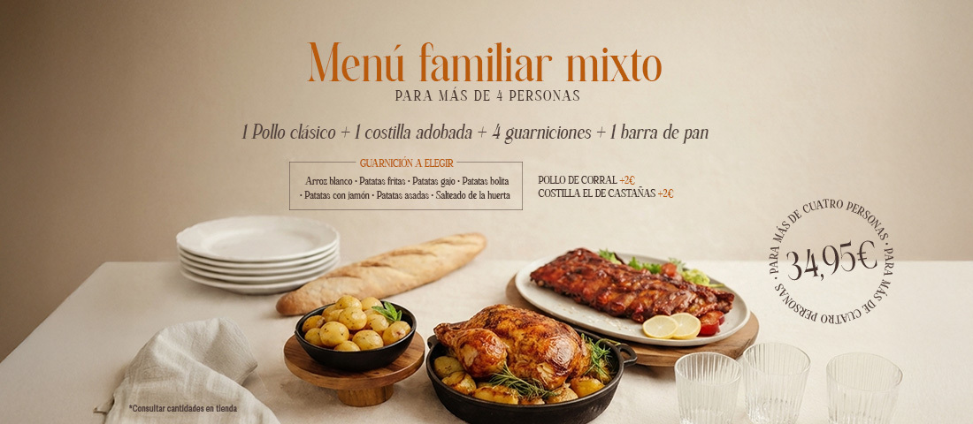Men&uacute; Familiar Mixto