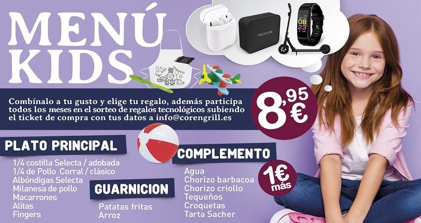 MENÚ  INFANTIL