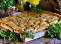 Empanada de pollo de Corral al curry y de cerdo Selecta con manzana Coren Grill.jpg