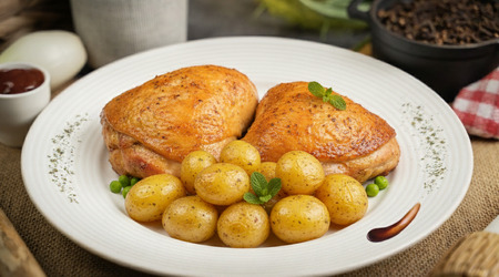 Menú Contramuslo de Pavo Barbacoa