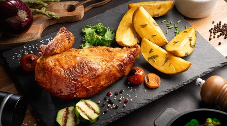 Menú Individual de Pollo de Corral a la Brasa